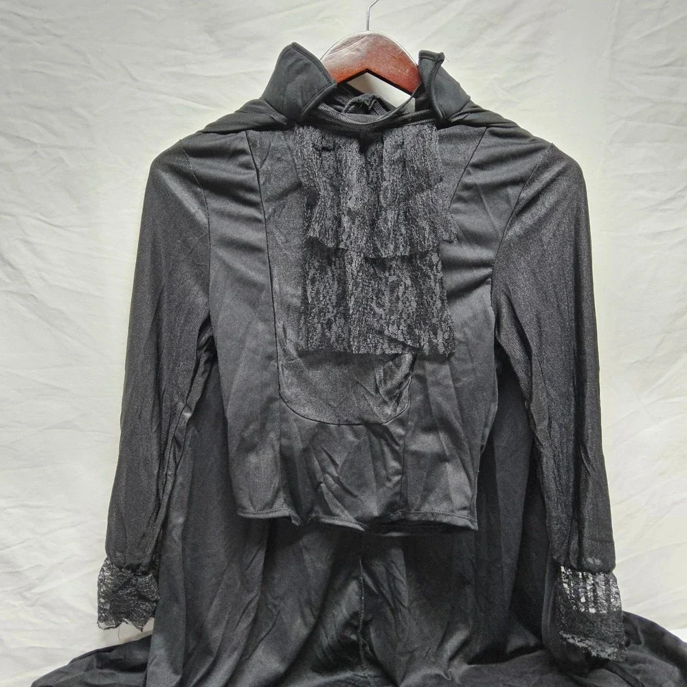 California Costume Headless Horseman Kids Large 10-12 Black Gothic Spooky Outfit